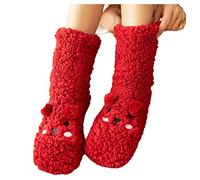 warehouse deals clearance Thermal Socks Women Non slip Slippers Sleeping Women's Warm Floor Thicken Warm Ladies Socks Long/Short Socks Funny Xmas Gifts nordic socks womens 4-7