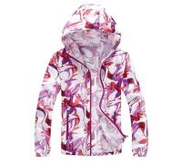 Warehouse Deals Today Womens Gradient Hooded Coat UK 2024 Fall Long Sleeve Full Zipper Sunscreen Jacket Casual Plus Size Waterproof Sweatshirt Active Outdoor Windproof Raincoat with Pockets