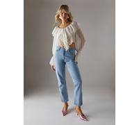 WAREHOUSE Denim Whipstitch Straight Leg Jeans 8