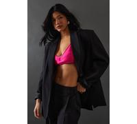 Warehouse Heavy Satin Strappy Seaming Bralette In Hot Pink hot pink 16
