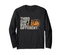 Warehouse Night Shift Forklift Third Shift Crew Gift Long Sleeve T-Shirt