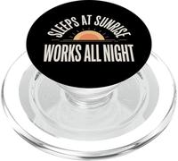 Warehouse Night Shift Forklift Third Shift Crew Gift PopSockets PopGrip for MagSafe