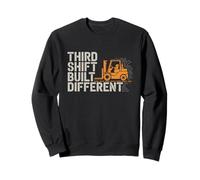Warehouse Night Shift Forklift Third Shift Crew Gift Sweatshirt