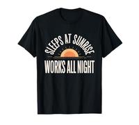 Warehouse Night Shift Forklift Third Shift Crew Gift T-Shirt