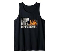 Warehouse Night Shift Forklift Third Shift Crew Gift Tank Top