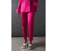 Warehouse Women's Premium Taffeta Straight Leg Trouser in Hot Pink | Size: 10 Warehouse Hot Pink 10
