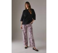 Warehouse Printed Denim Low Rise Dad Jeans In Leopard leopard 14