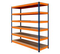 Warehouse Racking S-Rax Shelving Heavy Duty 300kg Per Shelf Garage Workshop