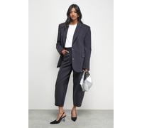 Warehouse Rhinestone Barrel Leg Jean In Washed Black washed black 10