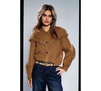 RUNWAY 1.8.1.8 Women's . Cable Cardi With Tassel in Camel | Size: Medium RUNWAY 1.8.1.8 Camel M