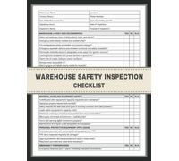 Warehouse Safety Inspection Checklist: Inspection Report Book for Managers and Inspectors. Ensuring Workplace Safety, Compliance, and Risk Management in Warehouses
