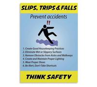 Warehouse Safety Poster Six Fall Reduction Techniques