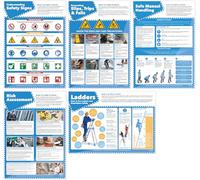 Warehouse Safety Posters - Set of 5 | Health and Safety Posters | Laminated Gloss Paper 420mm x 594mm (A2) | Health and Safety Office and Commercial Wall Charts | Education Charts by Daydream