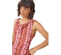 WAREHOUSE Tony Chiffon Cowl Button Wrap Midi Slip Dress, 12, Pink