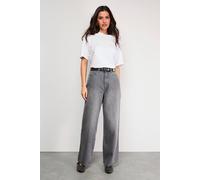 Warehouse Women's Washed Low Rise Denim Boyfriend Jean in Slate Blue | Size: 12 Warehouse Slate Blue 12