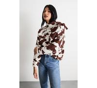 Warehouse Women's Animal Bow Detail Jumper | Size: Small