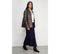 Warehouse Women's Denim Fishtail midi skirt in Indigo | Size: 8 Warehouse Indigo 8