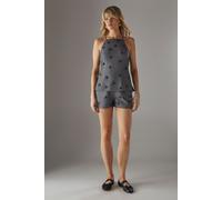 Warehouse Women's Embellished Tailored Shorts in Grey | Size: 10 Warehouse Grey 10