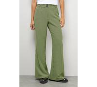 Warehouse Women's Lime Dogtooth High Waist Deep Waistband Trouser Co-Ord | Size: 8