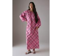 Petite Cotton Trapeze Smock Midi Dress Warehouse Pink 10