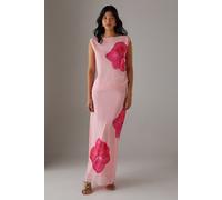 Warehouse Women's Placement Chiffon Asymmetric Top in Floral | Size: 6 Warehouse Floral 6