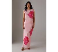 Warehouse Women's Placement Chiffon Asymmetric Top in Floral | Size: 8 Warehouse Floral 8