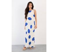 Warehouse Women's Polka Dot Scoop Back Racer Maxi Dress | Size: 18 Warehouse Multicolor 18