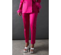 Warehouse Women's Premium Taffeta Straight Leg Trouser in Hot Pink | Size: 8 Warehouse Hot Pink 8
