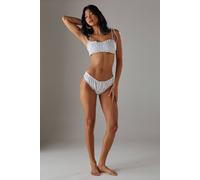 Warehouse Women's Ruched Brief Bikini Bottom in Mono | Size: 6