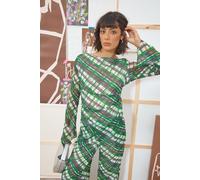 Warehouse Women's Tony Chiffon Asymmetric Gathered Waist Top | Size: 12 Warehouse Multicolor 12