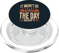 Warehouse Worker Night Shift Funny Forklift Third-Shift PopSockets PopGrip for MagSafe