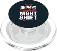 Warehouse Worker Night Shift Funny Overnight Crew PopSockets PopGrip for MagSafe