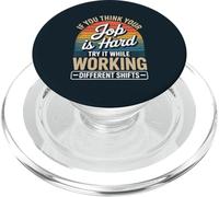 Warehouse Worker Night Shift Job Logistics PopSockets PopGrip for MagSafe