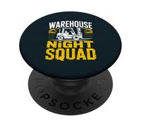 Warehouse Worker Night Shift Overnight Forklift PopSockets Adhesive PopGrip