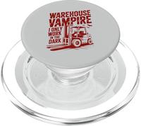 Warehouse Worker Night Shift Overnight Logistics PopSockets PopGrip for MagSafe