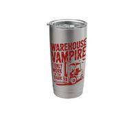 Warehouse Worker Night Shift Overnight Logistics Stainless Steel Insulated Tumbler