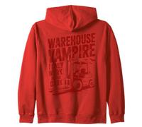Warehouse Worker Night Shift Overnight Logistics Zip Hoodie