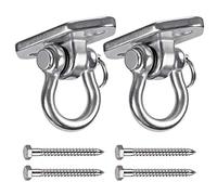 WAREMAID Hammock Chair Hanging Kit Swing Ceiling Mount, Heavy Duty 180° Swing Hanger Hook, Playground Hanging Chair, Yoga, Tree, Gym, Rope, Swing Set Bracket, Punching Bag Hardware, 450kg