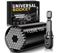 Wareon Valentines Day Tools Gifts for Men - Super Universal Socket Tools Gifts for Him Husband Mens Gifts Who Have Everything Cool Stuff Ideas Gadgets Birthday Gifts for Dad Grip Socket Set (7-19mm