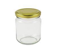 Wares of Knutsford 24 x 8 oz (228ml) jam jars with gold lids