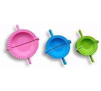 WARESHARK 3pc Coloured Dumpling Mould Pasty Pastry Press Dough Dimsum Maker Set Empanada Calzone