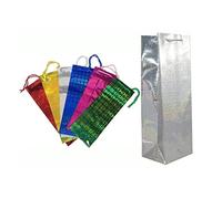WARESHARK 6X Assorted Wine Bottle Gift Bags Champagne Holographic Party Gift Bag