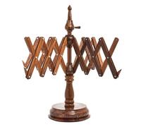 WARESHIRE Yarn Swift Wooden Umbrella Table Top Hand Operated Winder Wooden Yarn Holder Premium Artistic Design Skein Wool String Yarn Swift Knitting and Crochet Accessories (Rosewood)