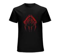 Warframe T Shirt Stalker Sigil T-Shirt Short-Sleeve Oversize Tee Shirt Casual 100% Cotton Funny Man Printed Tshirt Black