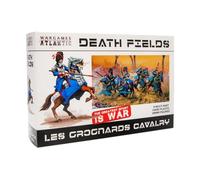 Wargames Atlantic Death Fields - Les Grognards Cavalry (9 Figures) Multi-Part Hard Plastic (HIGH Impact POLYSTYRENE) 28MM Figure - Made in The USA, Grey