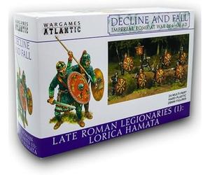 Wargames Atlantic - Decline and Fall: Imperial Rome at War - Late Roman Legionaries Lorica Hamata (24 Multi Part Hard Plastic 28mm Figures)