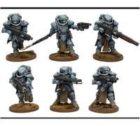 Wargames Atlantic, Iron Core, Valkir Heavy Troopers, 12x28mm Hard Plastic Minifigures