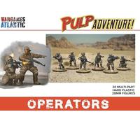 Wargames Atlantic, Pulp Adventure, Operators, 28mm Hard Plastic Figures