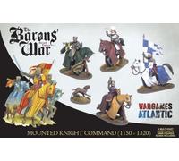 Wargames Atlantic, The Age of Chivalry, Mounted Knight Command (1150-1320), 28MM Scale Miniatures