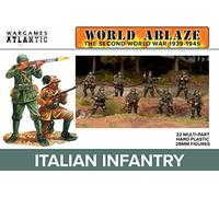 Wargames Atlantic - World Ablaze: The Second World War 1939-1945 - Italian Infantry (32 Multi Part Hard Plastic 28mm Figures)